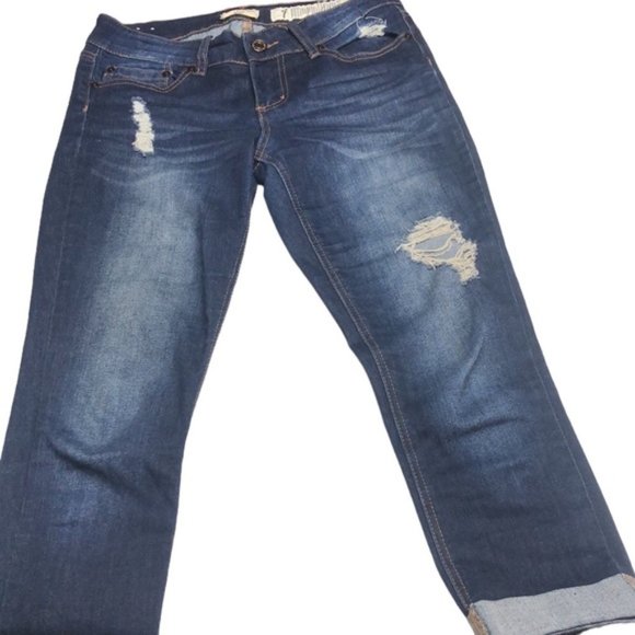 PREMIUM INDIGO REIN CROP SKINNY JEANS 7/29x23 😎 - Picture 3 of 11